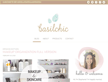 Tablet Screenshot of basilchic.com